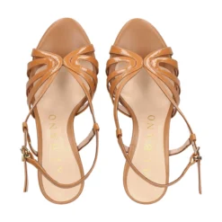 ALBANO Sandalias con plataforma de Mujer 5507 CUOIO