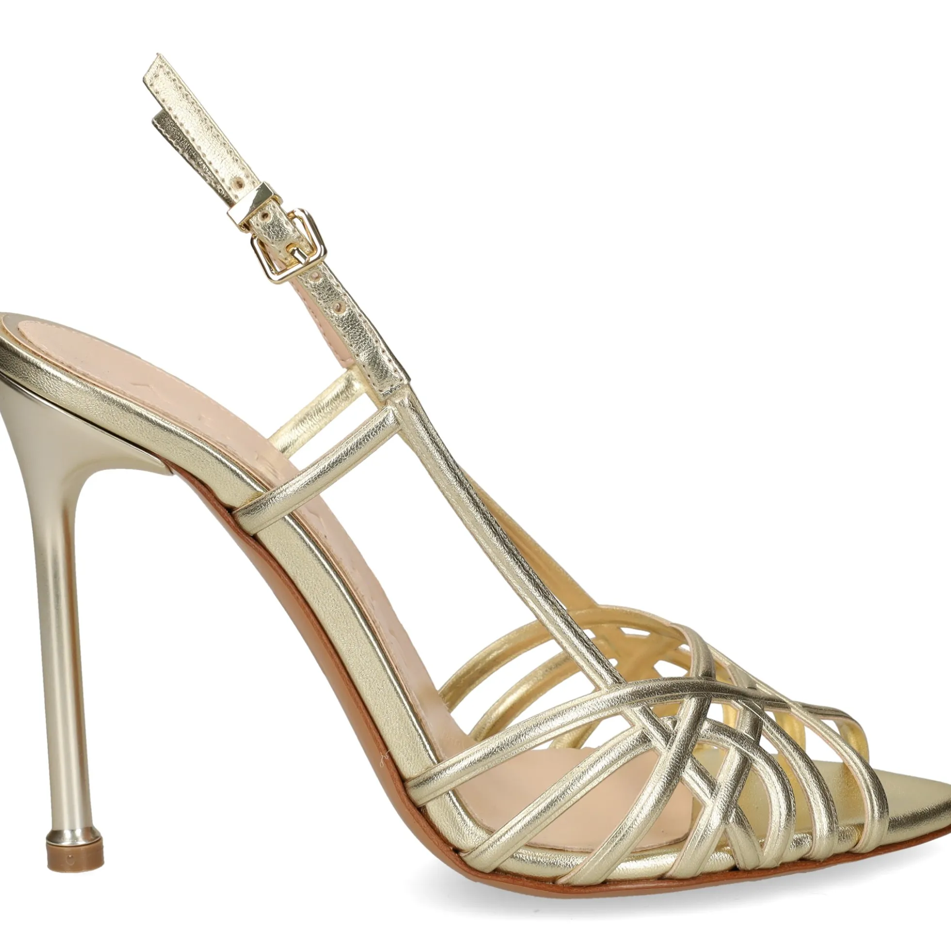 ALBANO Sandalias con tacón de Mujer 5353 / 6 PLATINO
