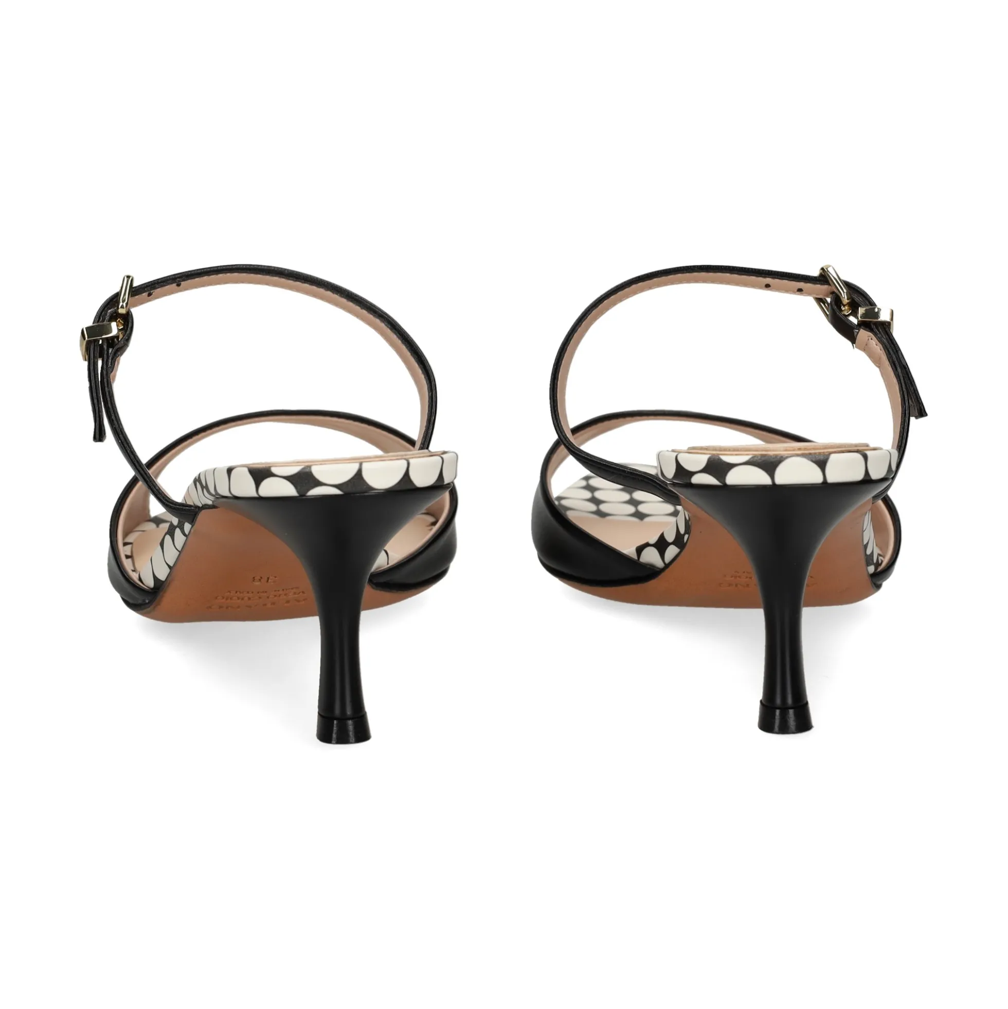 ALBANO Sandalias con tacón de Mujer 5311 / 7 NEGRO
