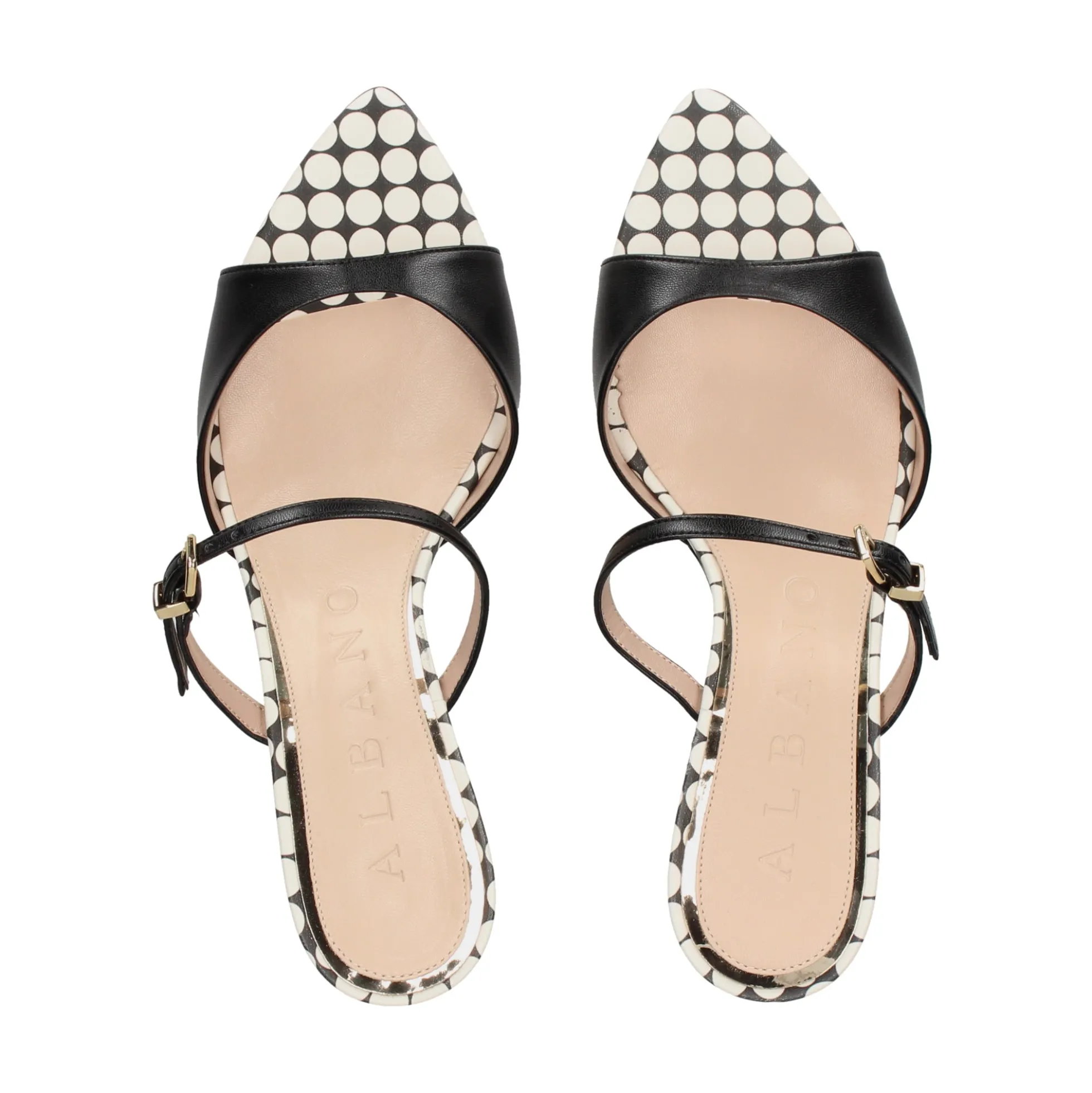 ALBANO Sandalias con tacón de Mujer 5311 / 7 NEGRO
