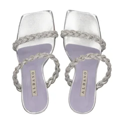 ALBANO Sandalias con tacón de Mujer 3394/3 SILVER