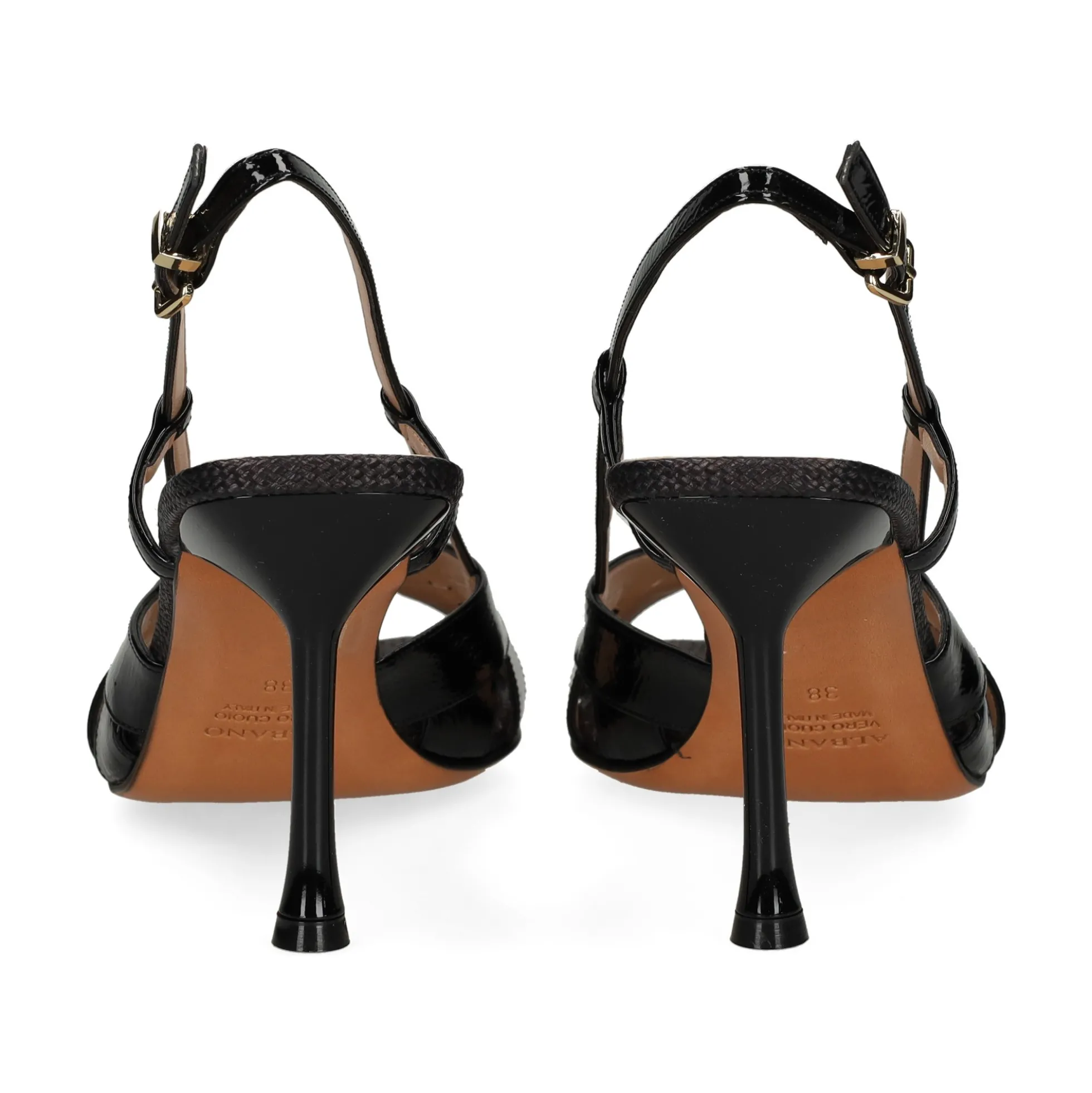 ALBANO Sandalias con tacón de Mujer 5605 NEGRO