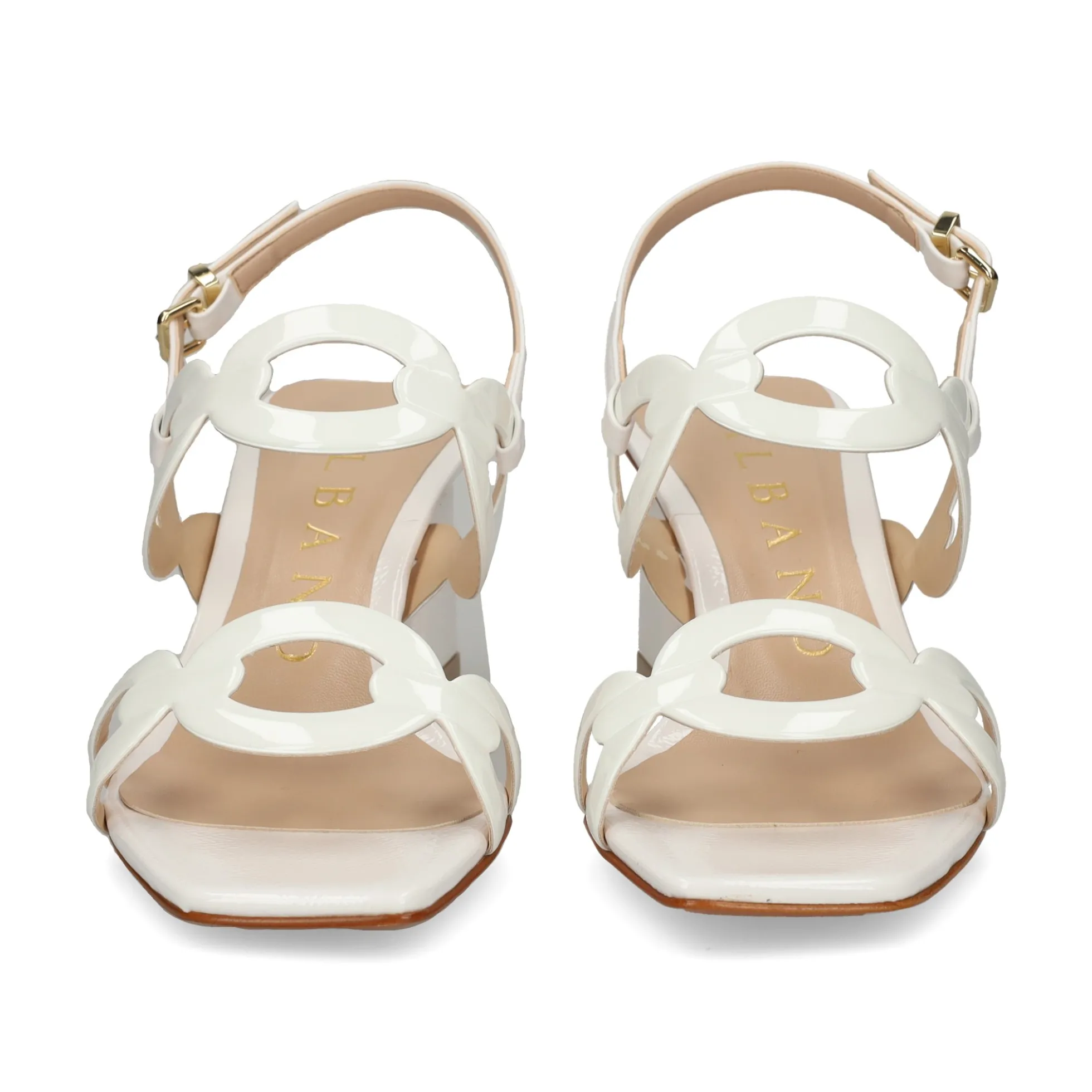ALBANO Sandalias con tacón de Mujer 5560 BLANCO