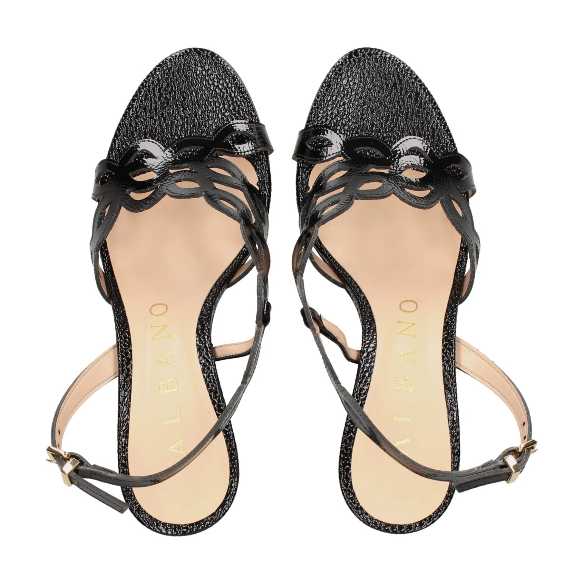 ALBANO Sandalias con tacón de Mujer 5514 NEGRO
