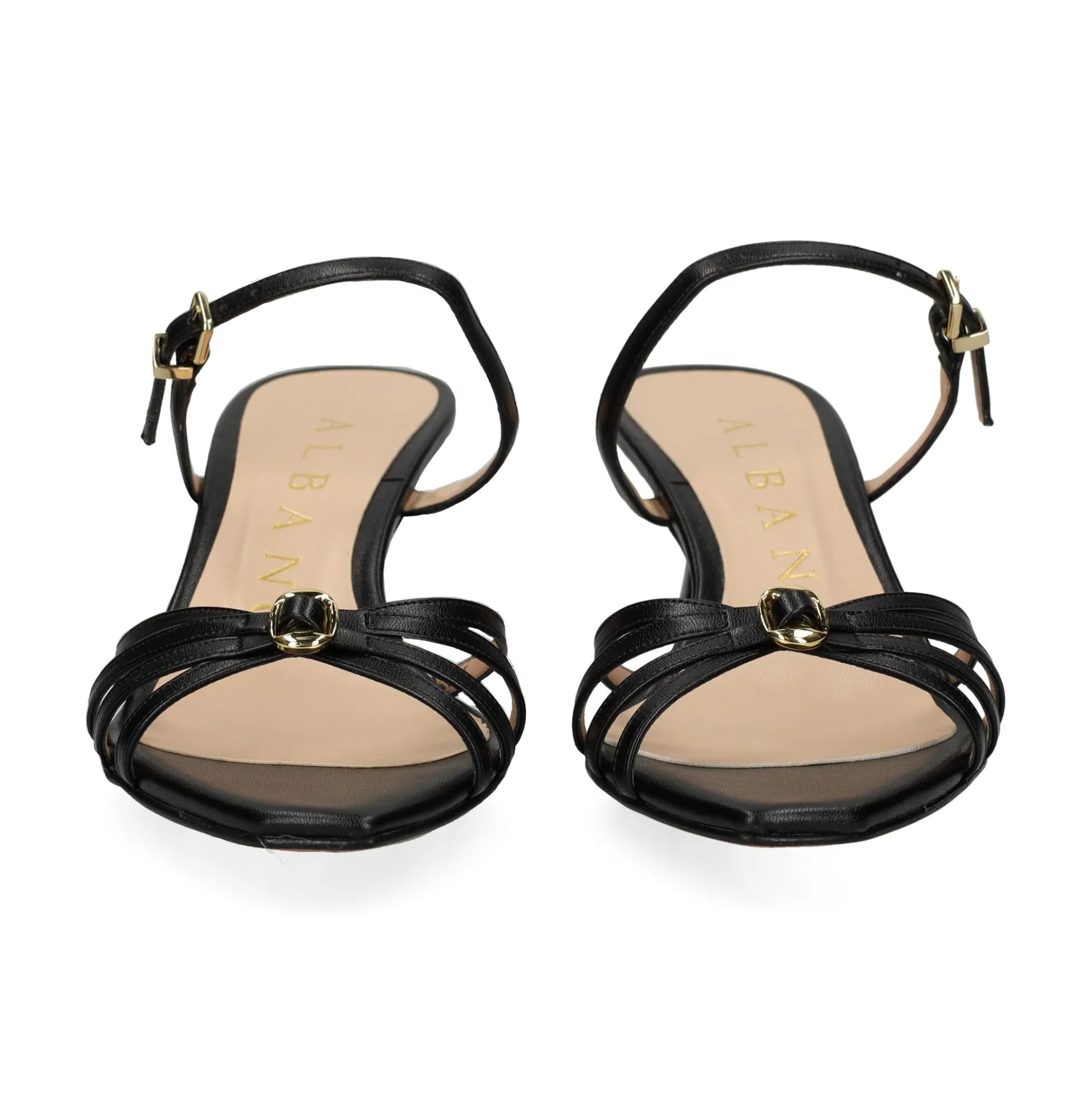 ALBANO Sandalias con tacón de Mujer 5629 NEGRO