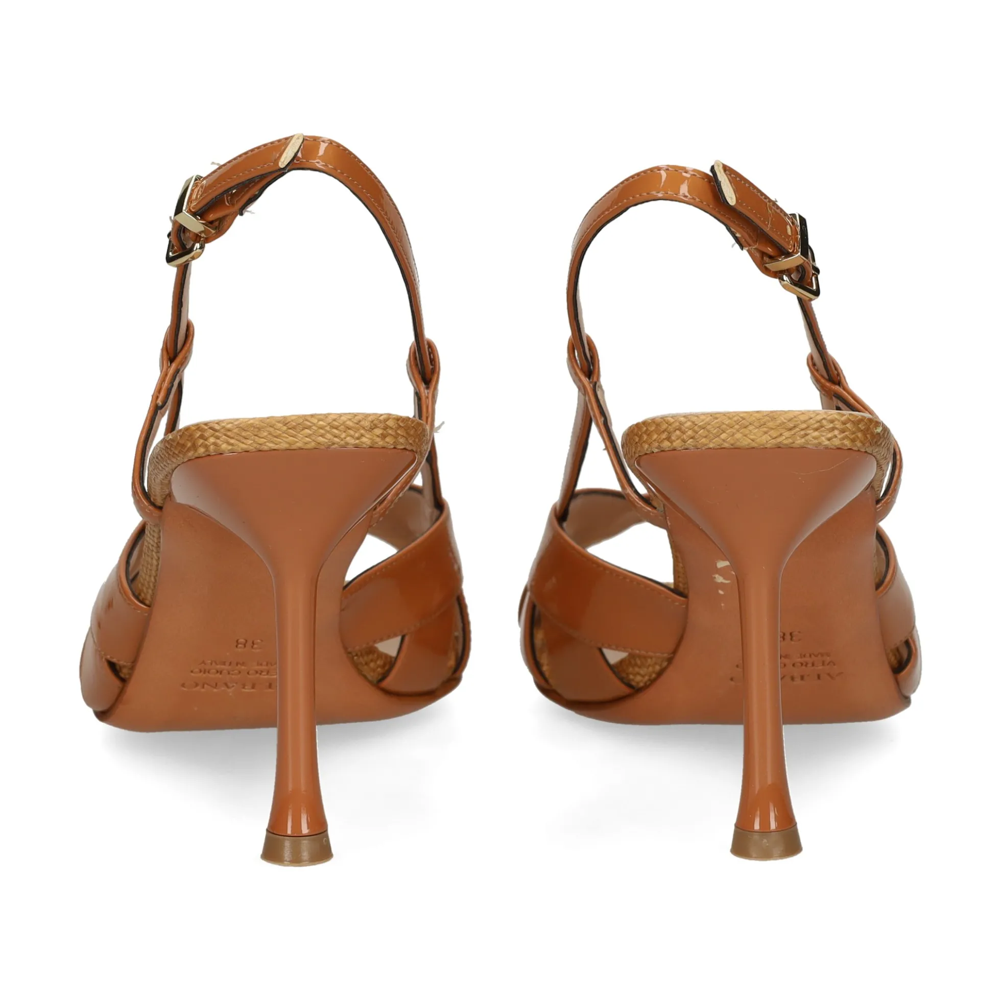 ALBANO Sandalias con tacón de Mujer 5605 CUOIO
