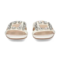 ALBANO Sandalias planas de Mujer 5346 / 2 BIANCA/CRISTAL