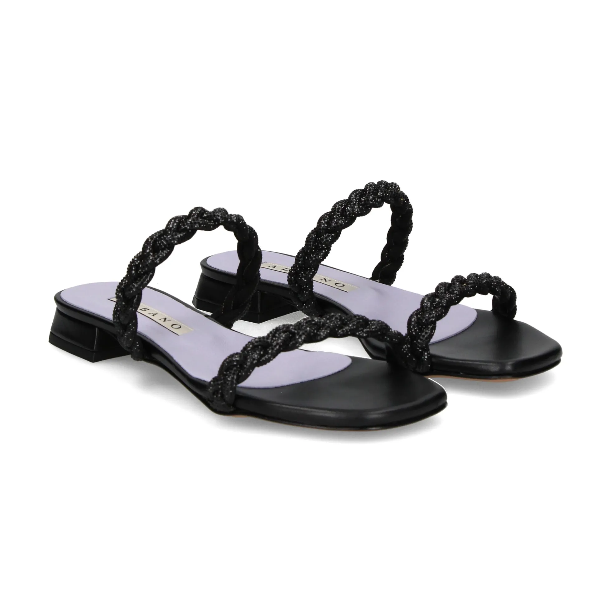 ALBANO Sandalias planas de Mujer 3253/6 NEGRO