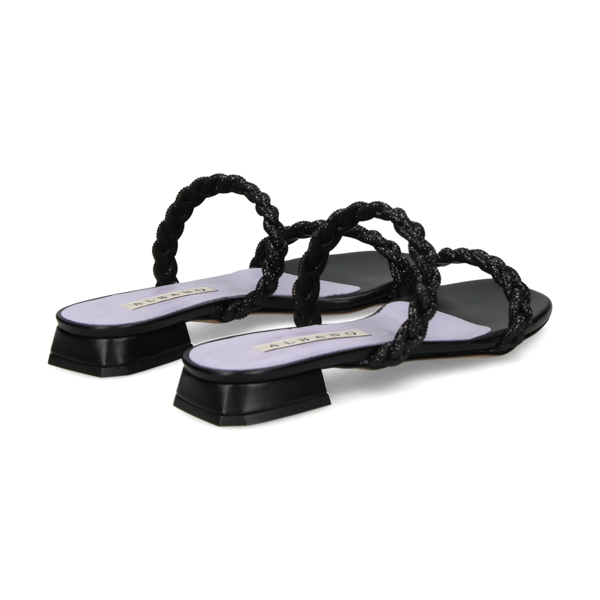 ALBANO Sandalias planas de Mujer 3253/6 NEGRO