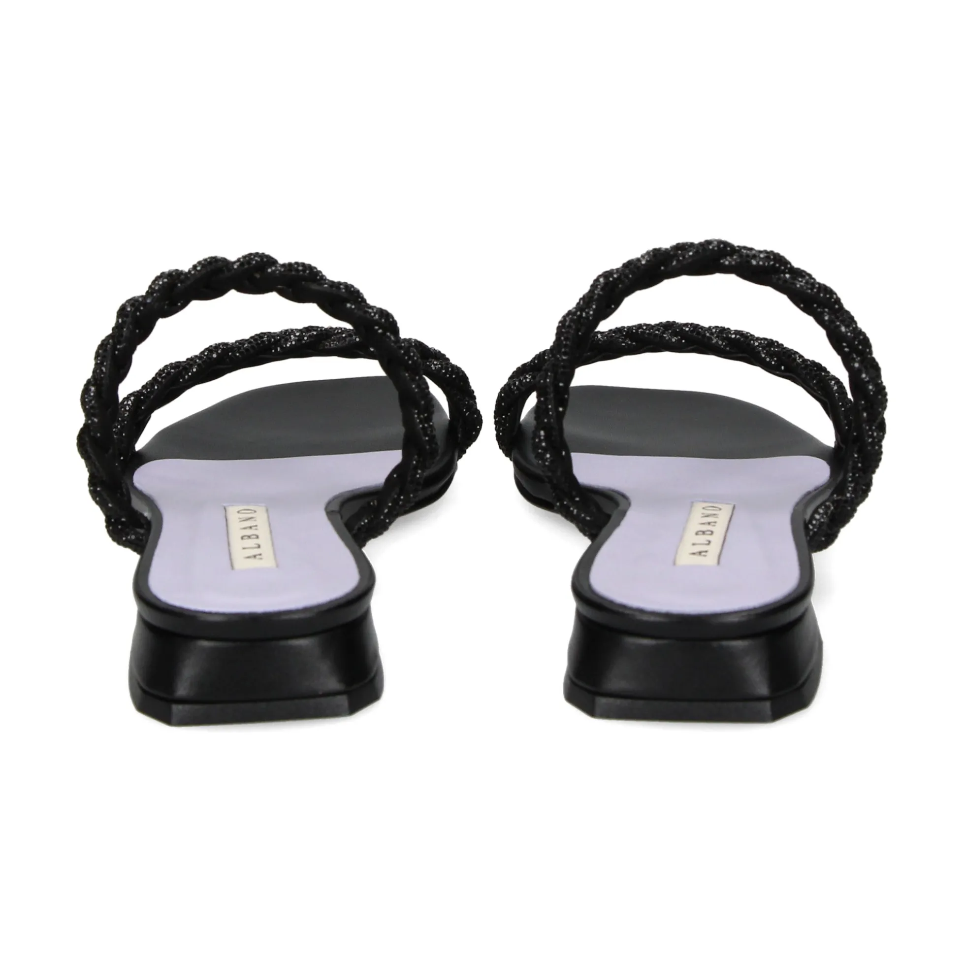 ALBANO Sandalias planas de Mujer 3253/6 NEGRO