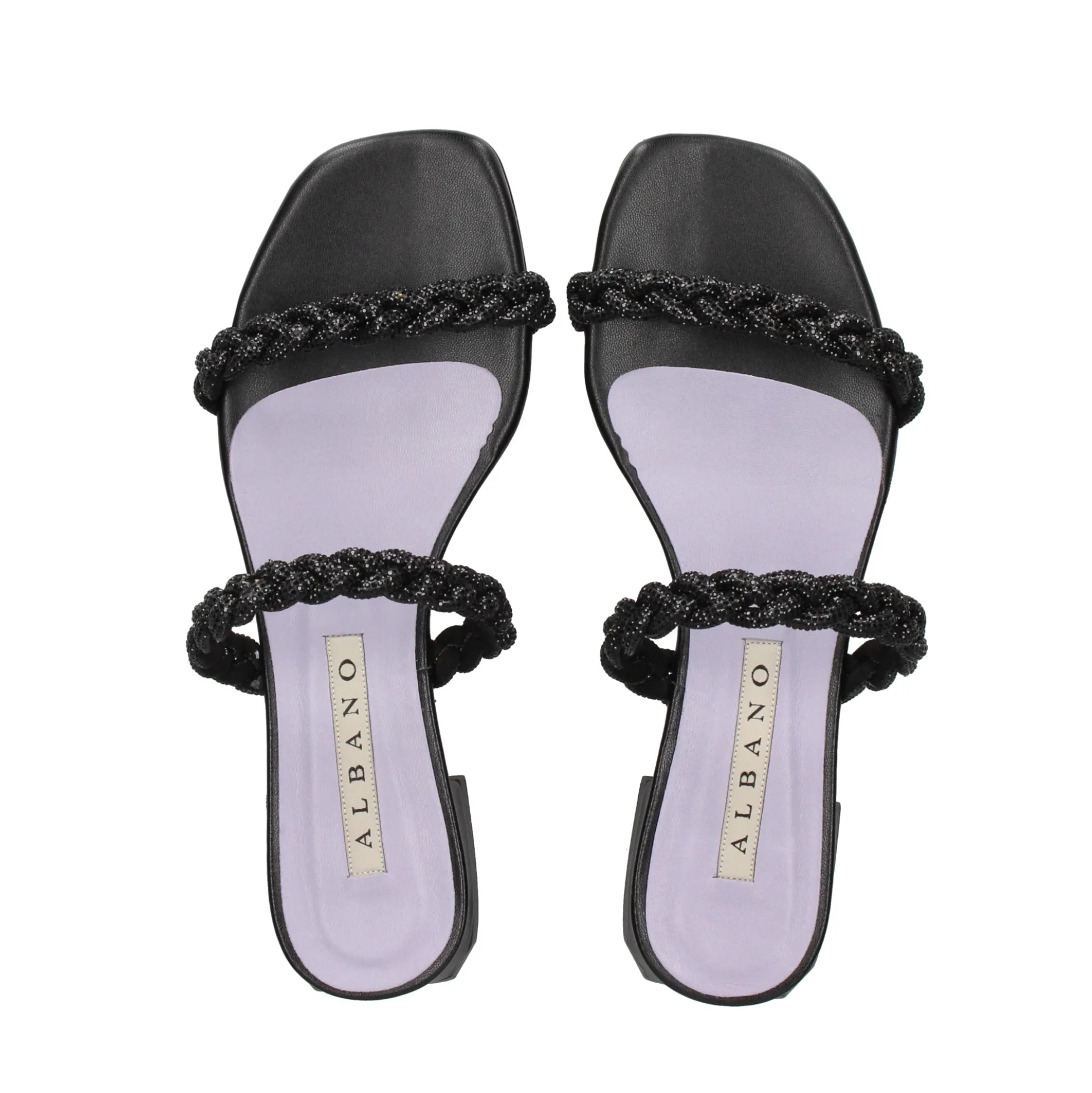 ALBANO Sandalias planas de Mujer 3253/6 NEGRO