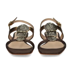 ALBANO Sandalias planas de Mujer 5532 BRONZO+T.MORO
