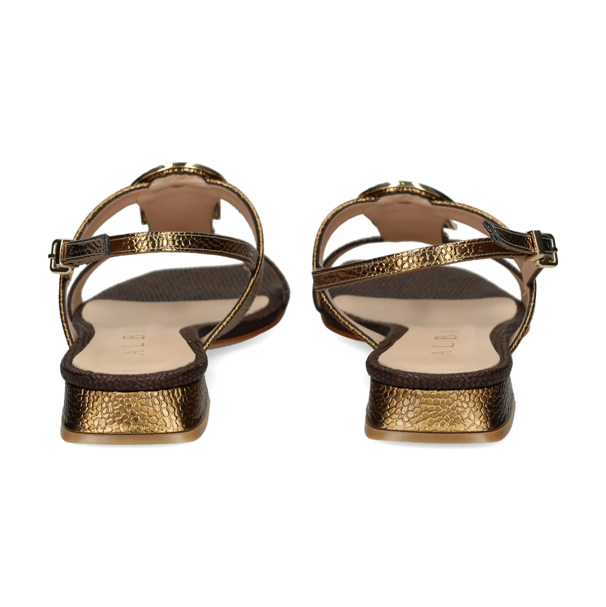 ALBANO Sandalias planas de Mujer 5532 BRONZO+T.MORO