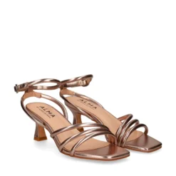 ALMA BLUE Sandalias con tacón de Mujer V24AB2050 BRONCE