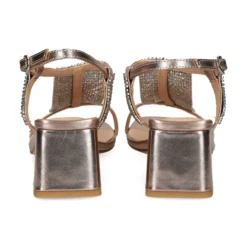 ALMA BLUE Sandalias con tacón de Mujer V24AB2033 BRONCE