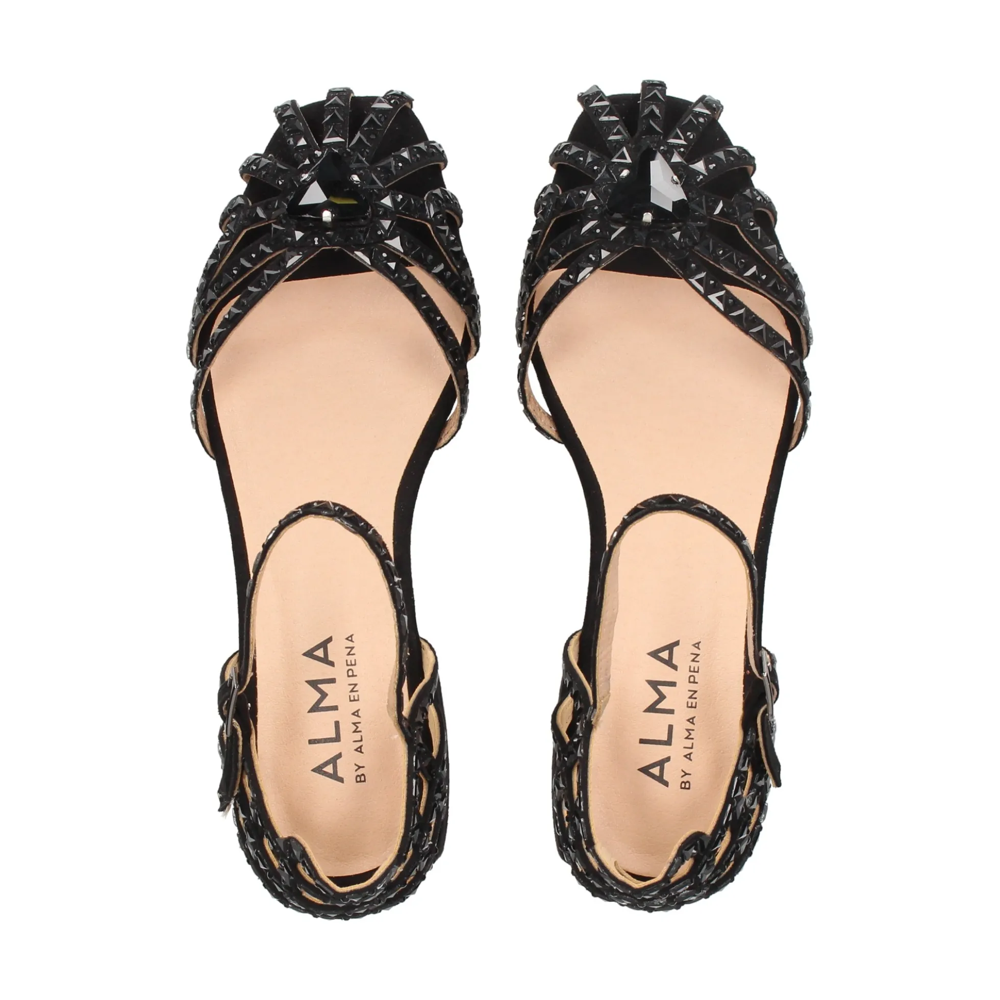 ALMA BLUE Zapatos planos de Mujer V24AB2006 NEGRO