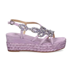 ALMA EN PENA Sandalias cuña de Mujer 574 LILA
