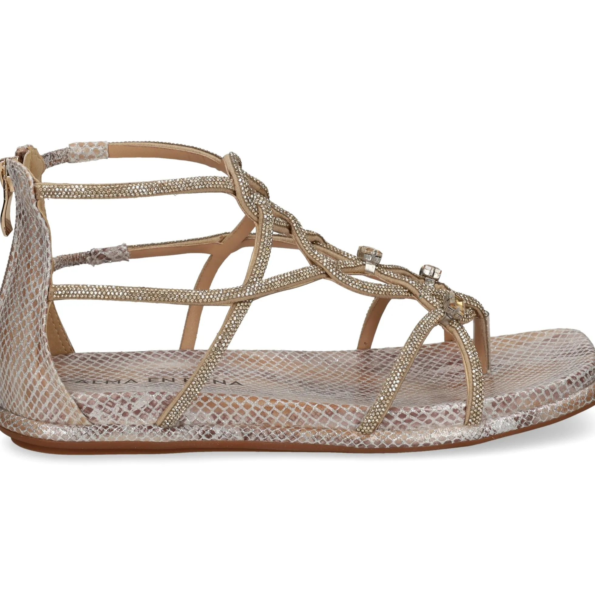 ALMA EN PENA Sandalias planas de Mujer 51501 TAUPE