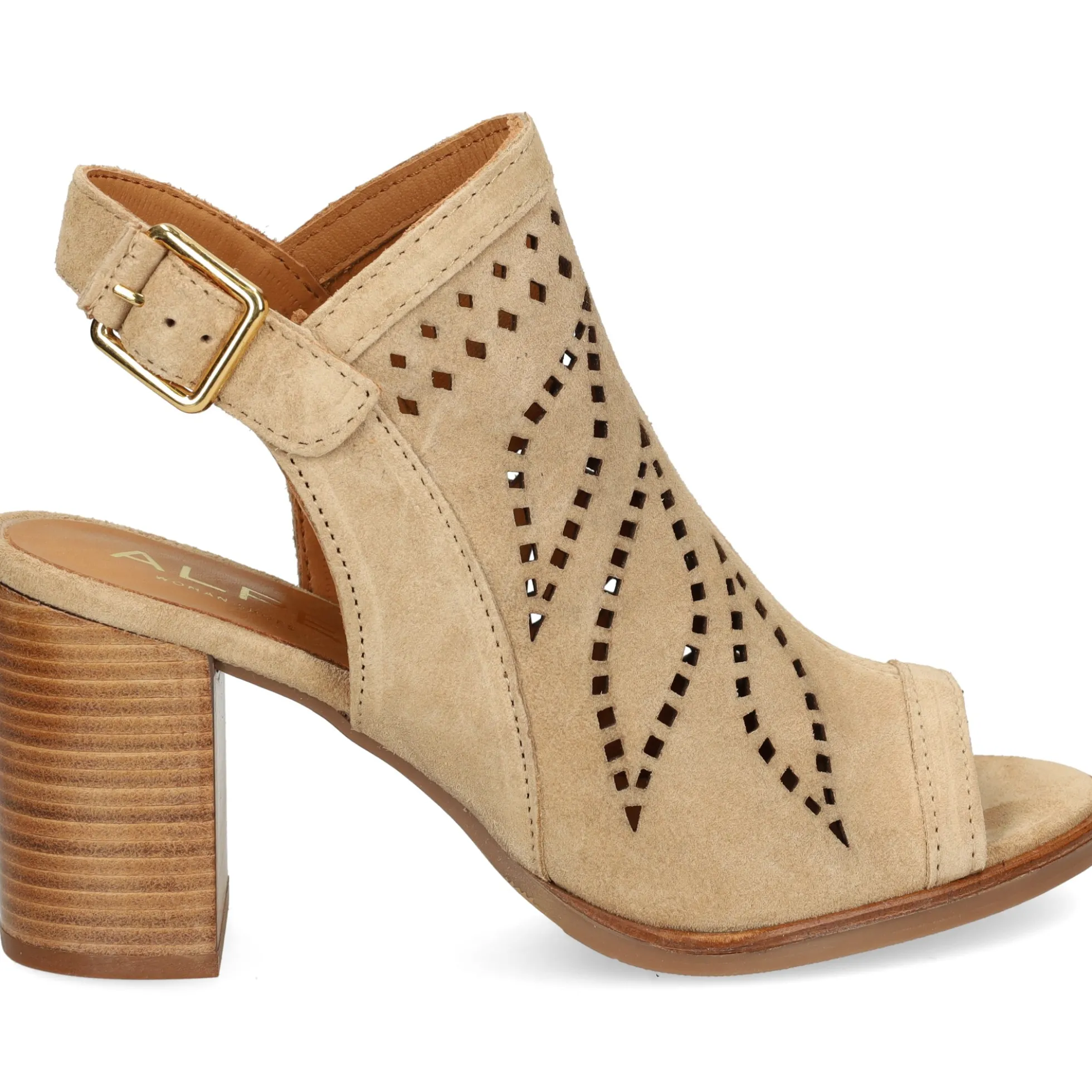 ALPE Sandalias con tacón de Mujer 509611 08 ARENA