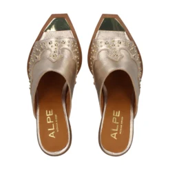 ALPE Sandalias con tacón de Mujer 511341 43 PLATINO