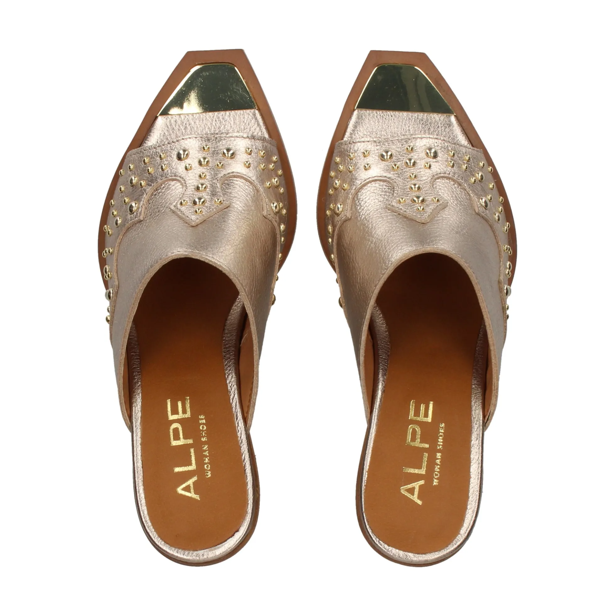 ALPE Sandalias con tacón de Mujer 511341 43 PLATINO