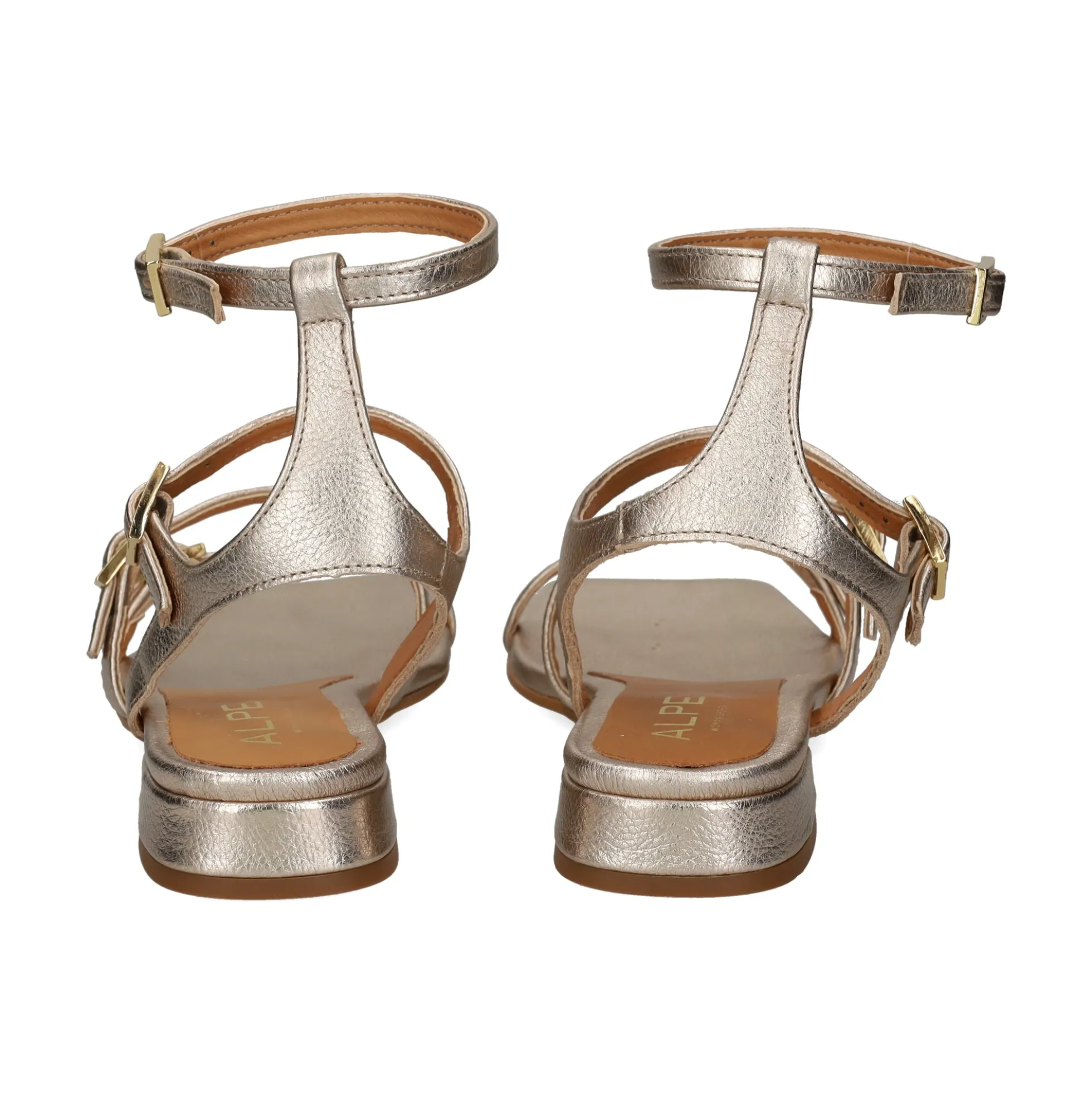 ALPE Sandalias planas de Mujer 514341 PLATINO