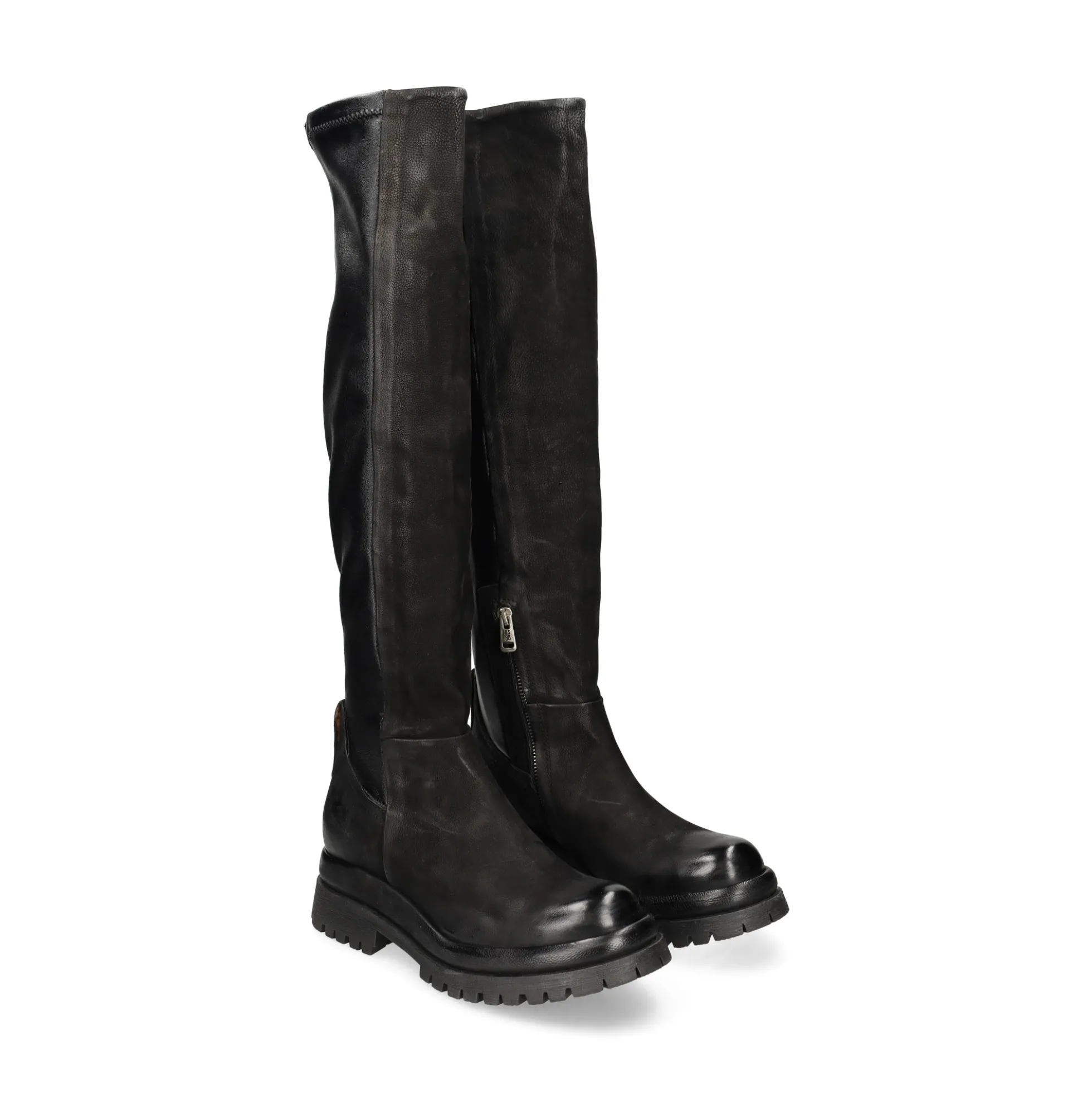 A.S.98 Botas con tacón de Mujer B51320 6002 NEGRO