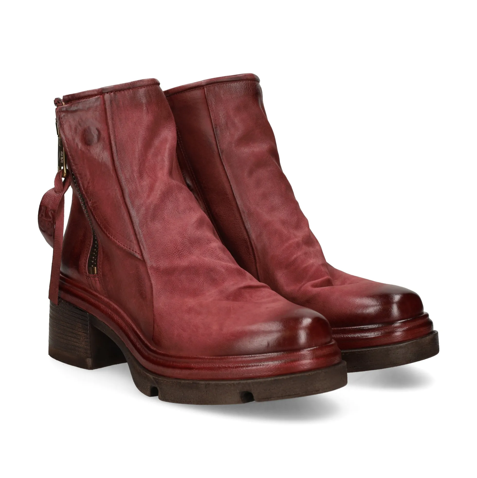 A.S.98 Botines con tacón de Mujer A89230 6580 MADERA