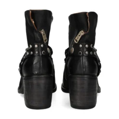A.S.98 Botines con tacón de Mujer B82206 NEGRO