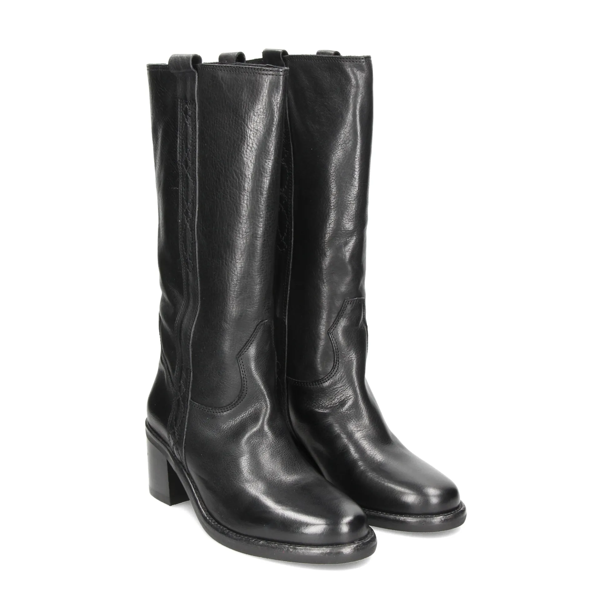 ASH Botas con tacón de Mujer PENELOPE 06 CALF BLACK