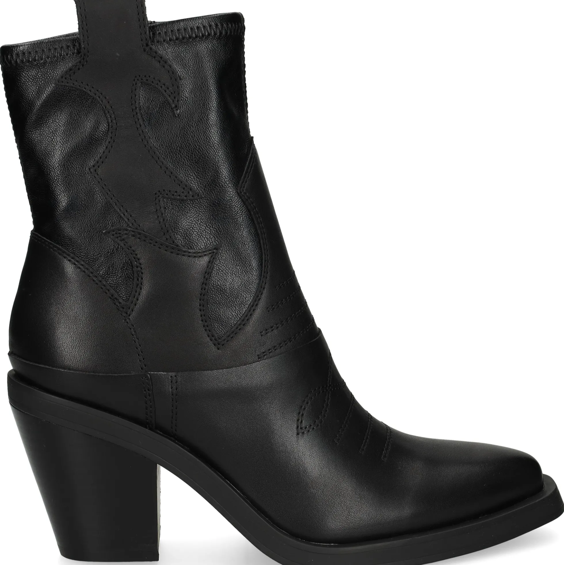 ASH Botines con tacón de Mujer JAGGER 001 NEGRO