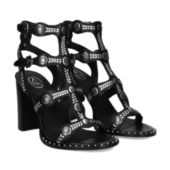 ASH Sandalias con tacón de Mujer KASHMIR01 NEGRO