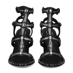 ASH Sandalias con tacón de Mujer KASHMIR01 NEGRO