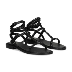 ASH Sandalias planas de Mujer PLAY BIS 006 NEGRO