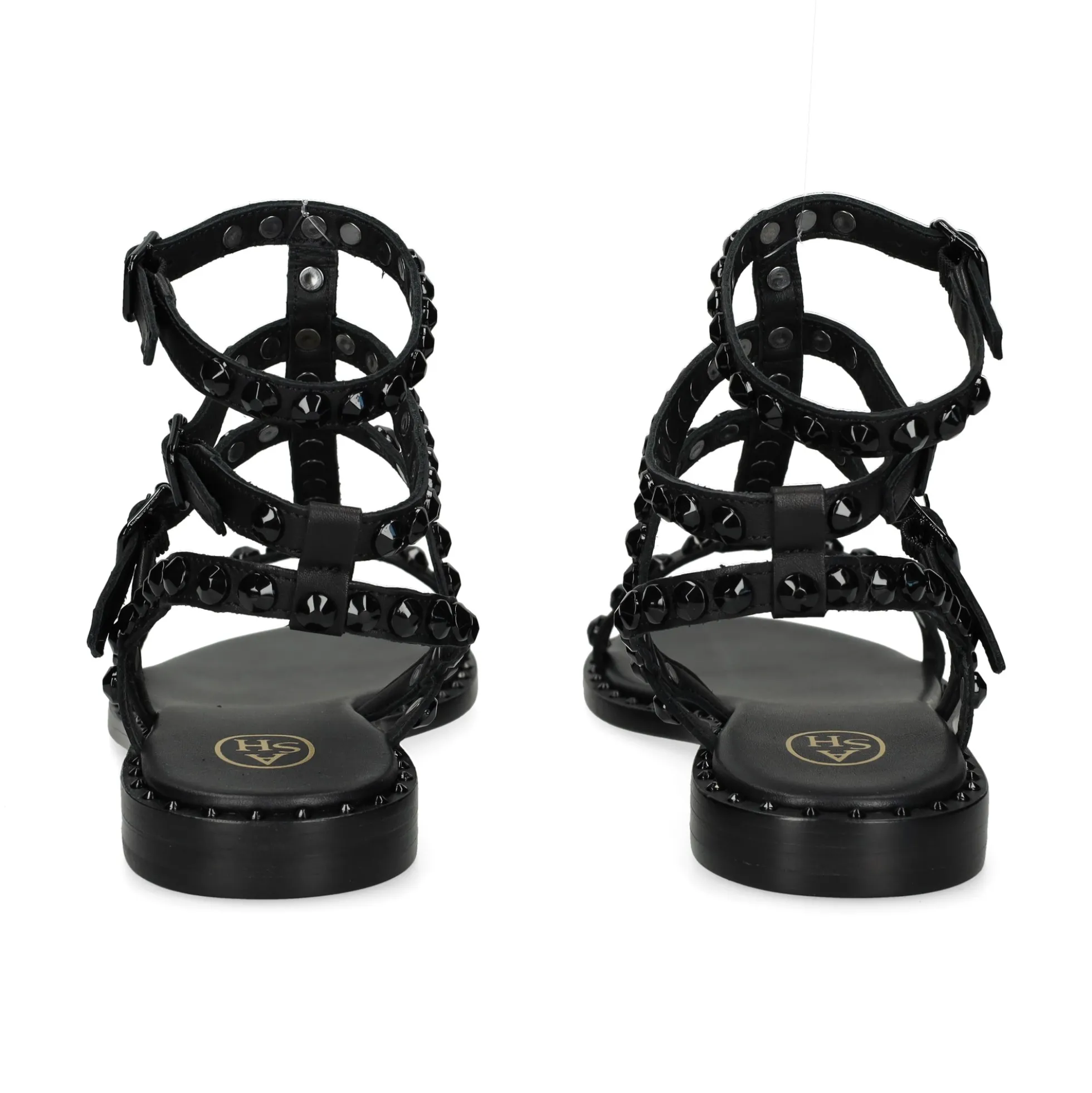 ASH Sandalias planas de Mujer PLAY BIS 006 NEGRO