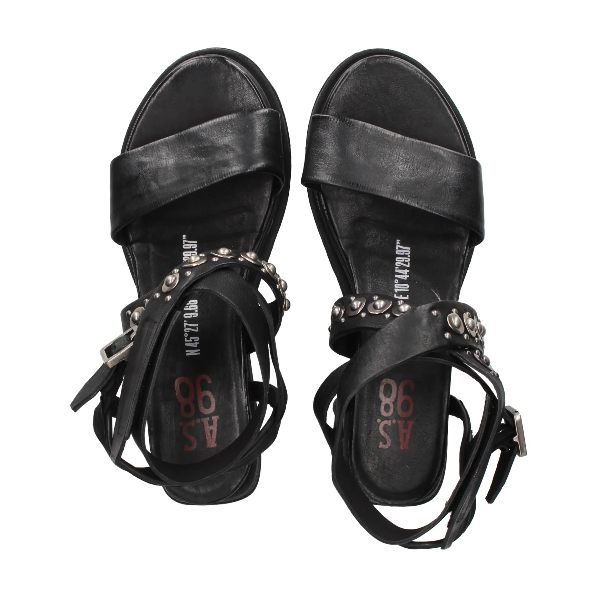 A.S.98 Sandalias con plataforma de Mujer A15034 101 6002 NERO