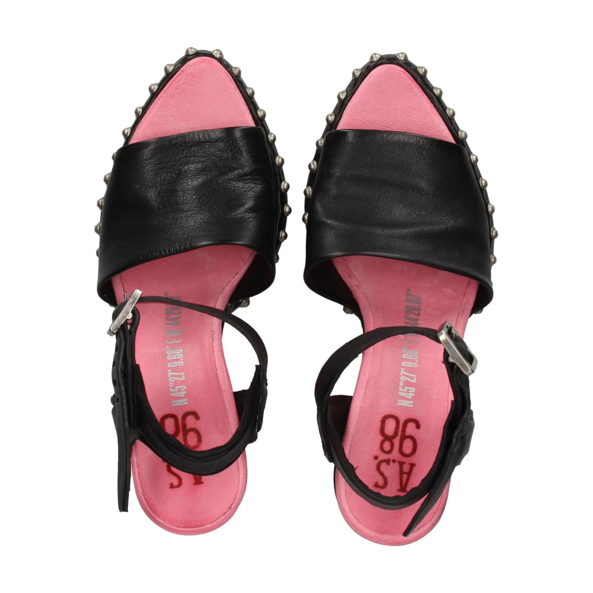 A.S.98 Sandalias con plataforma de Mujer B35001 101 0001 NERO+S