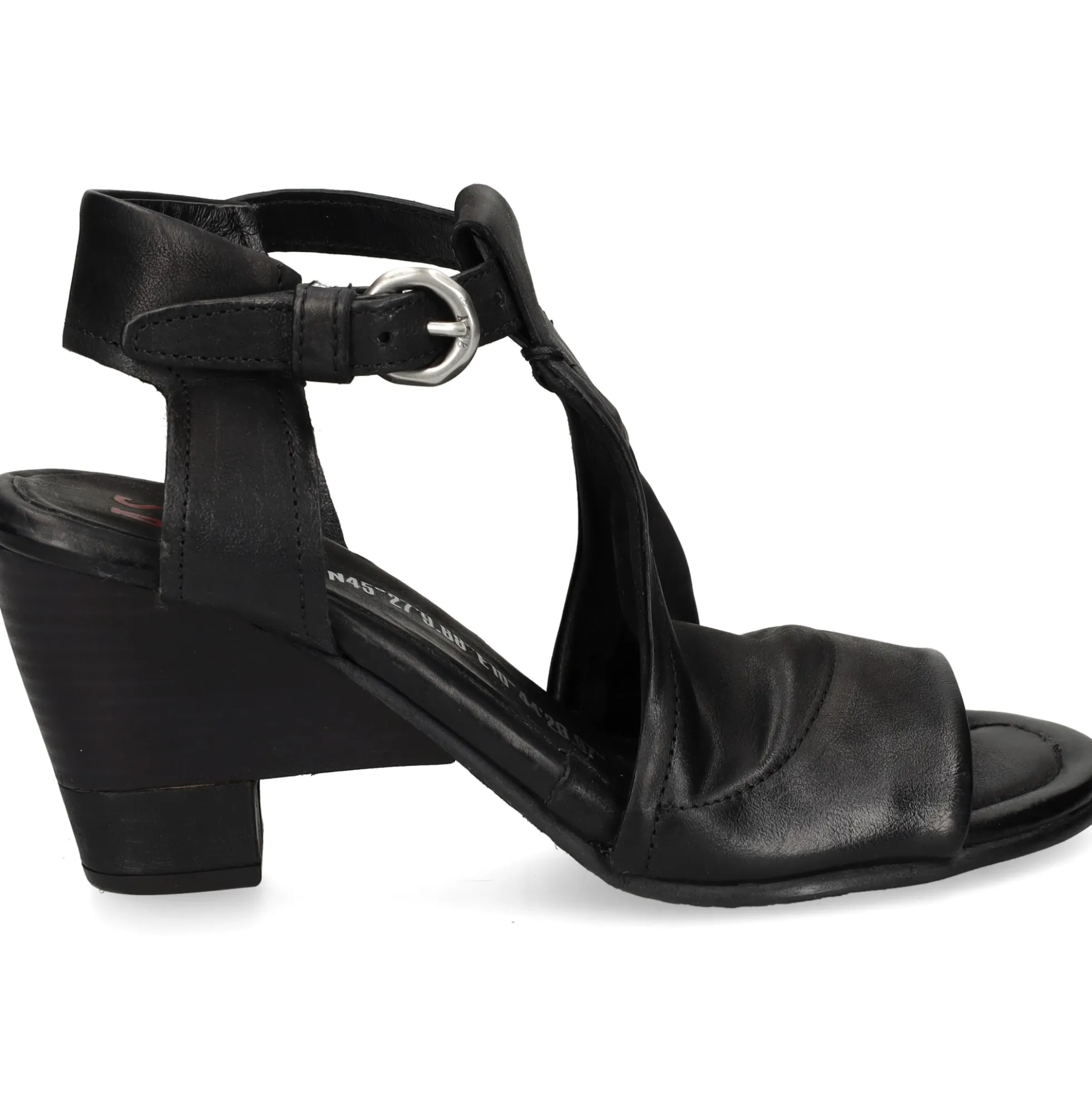 A.S.98 Sandalias con tacón de Mujer C04002 6002 NEGRO