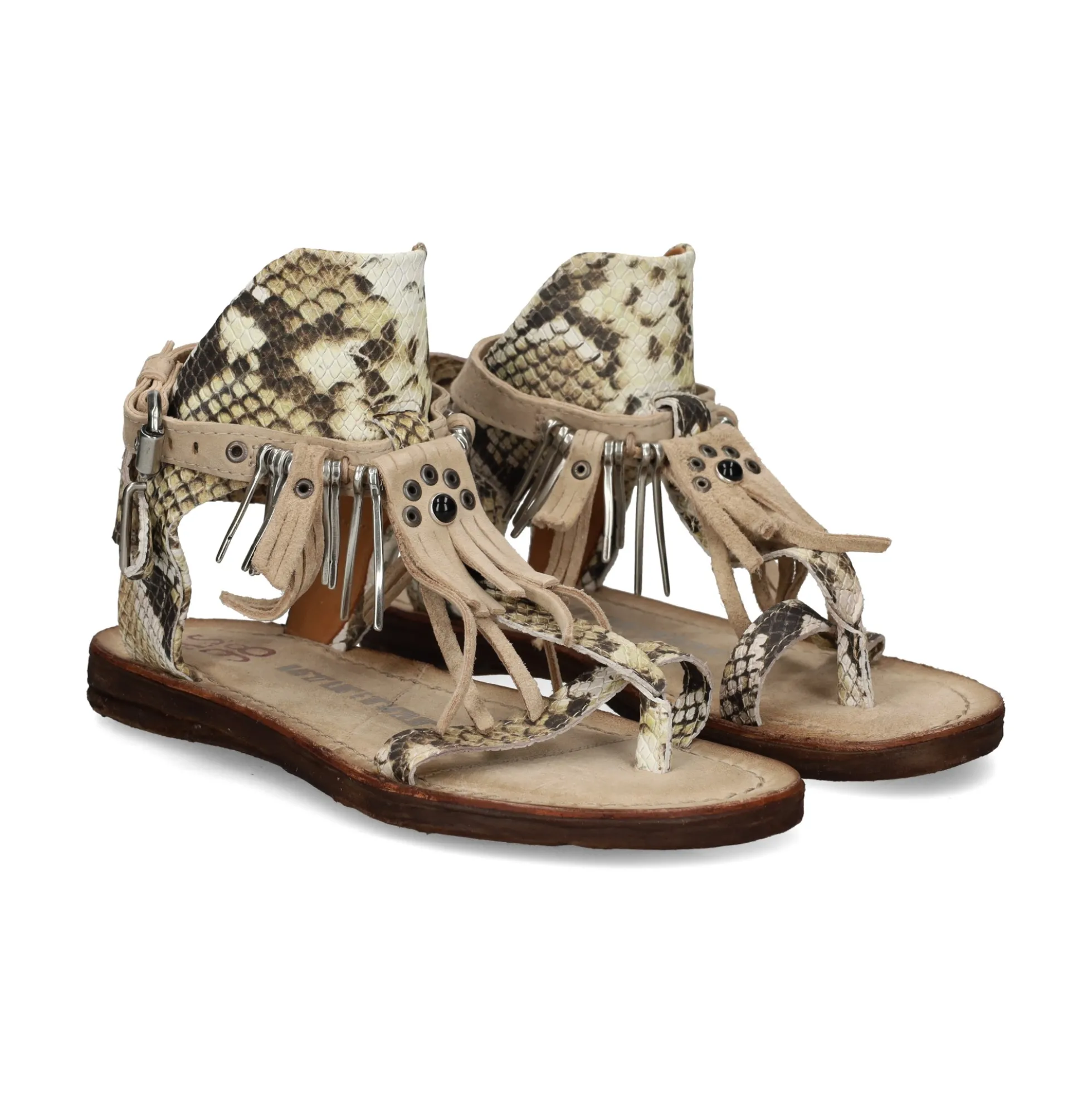 A.S.98 Sandalias planas de Mujer A16076 0001 BEIGE