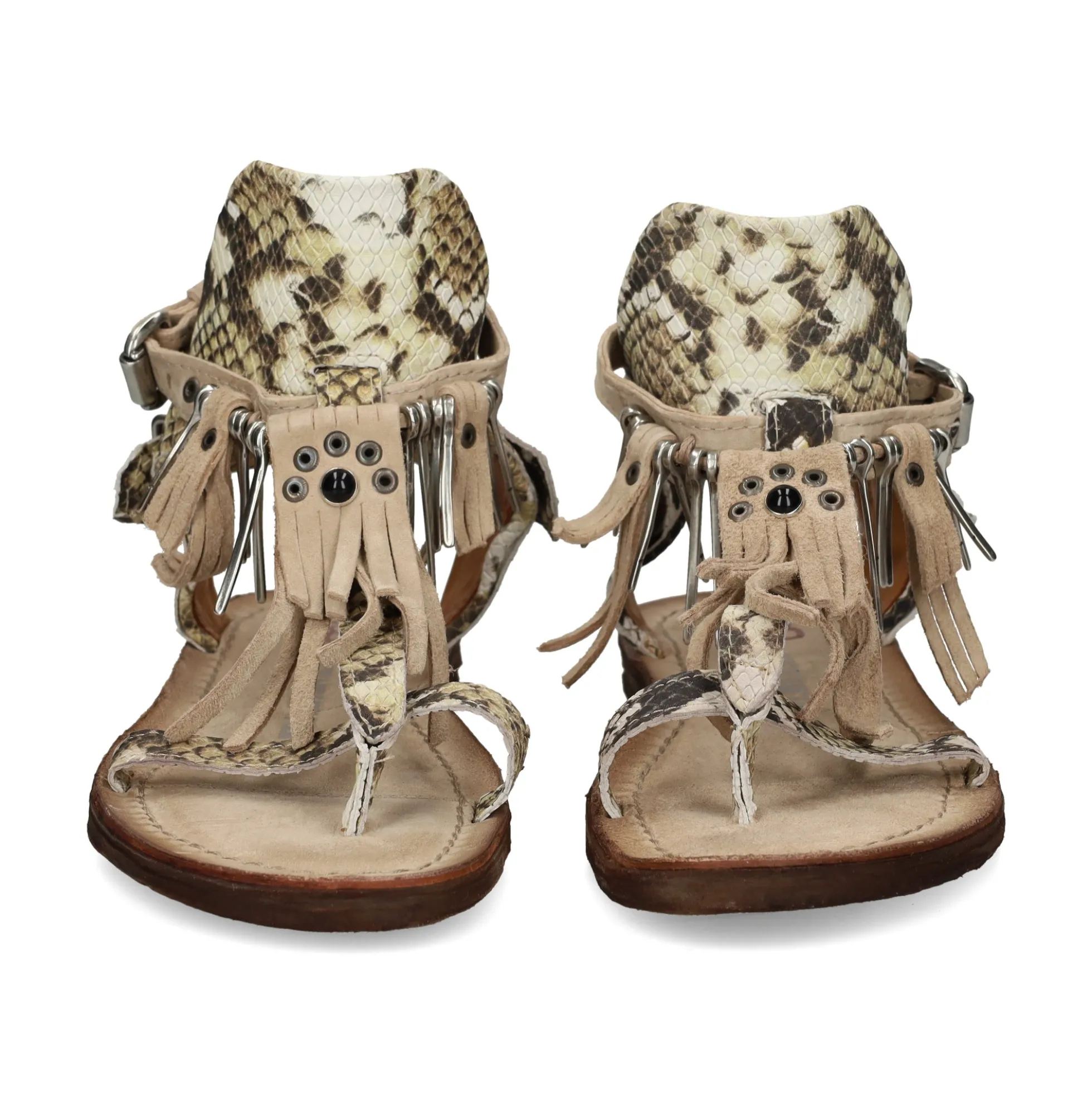 A.S.98 Sandalias planas de Mujer A16076 0001 BEIGE