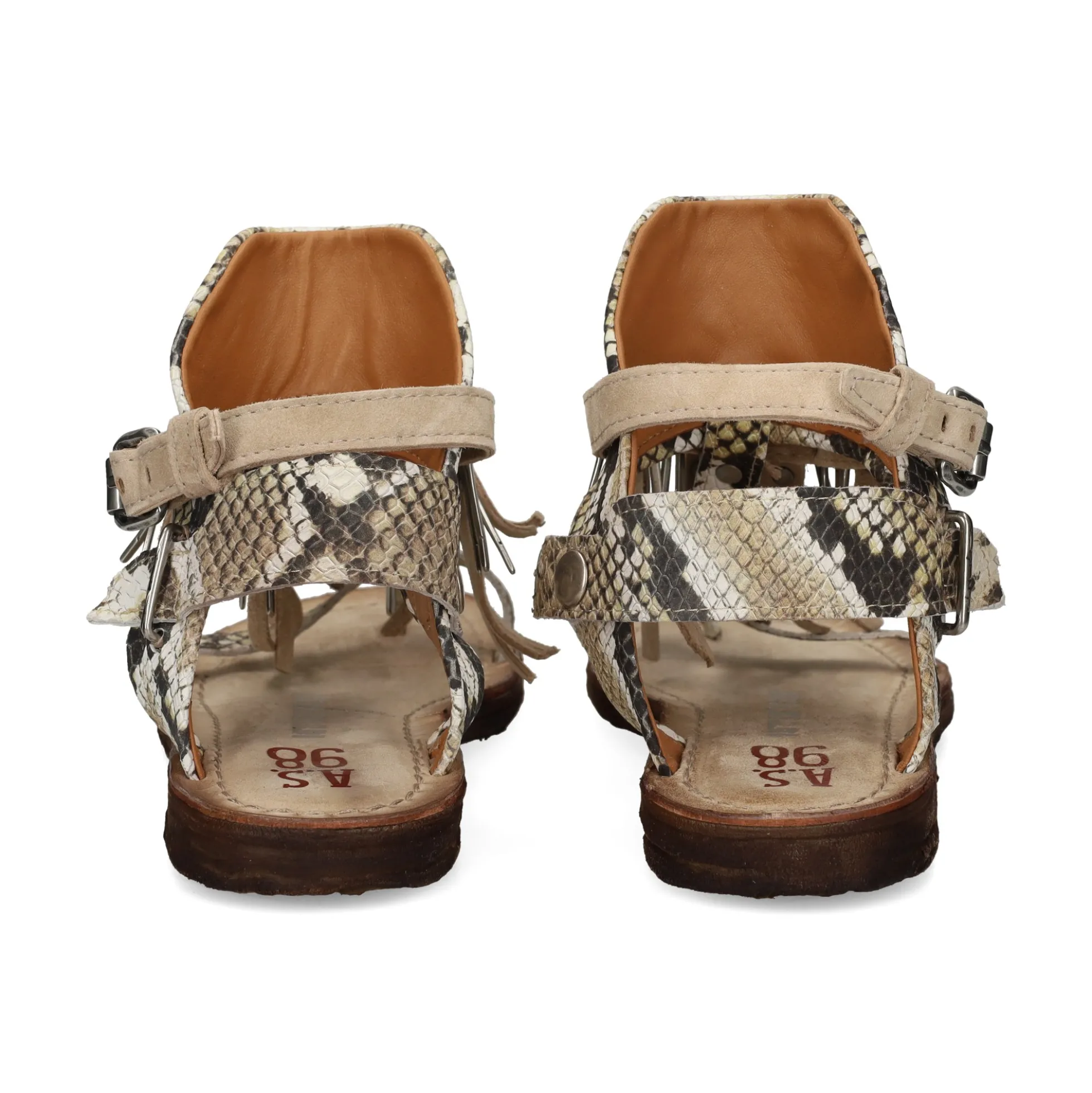 A.S.98 Sandalias planas de Mujer A16076 0001 BEIGE