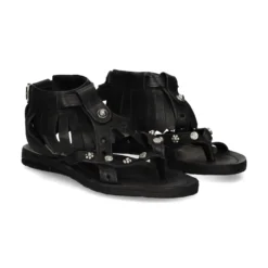 A.S.98 Sandalias planas de Mujer A16069 6002 NEGRO