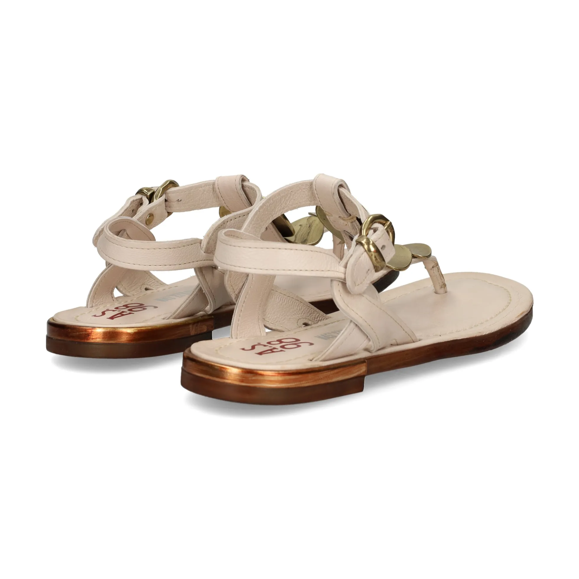 A.S.98 Sandalias planas de Mujer B94004 6572 SILK