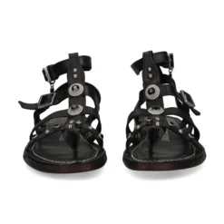A.S.98 Sandalias planas de Mujer B94002 6002 NEGRO
