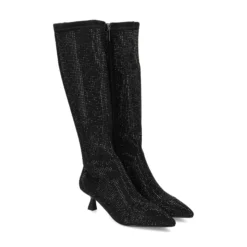 BEFREE Botas con tacón de Mujer MAR-10 NEGRO
