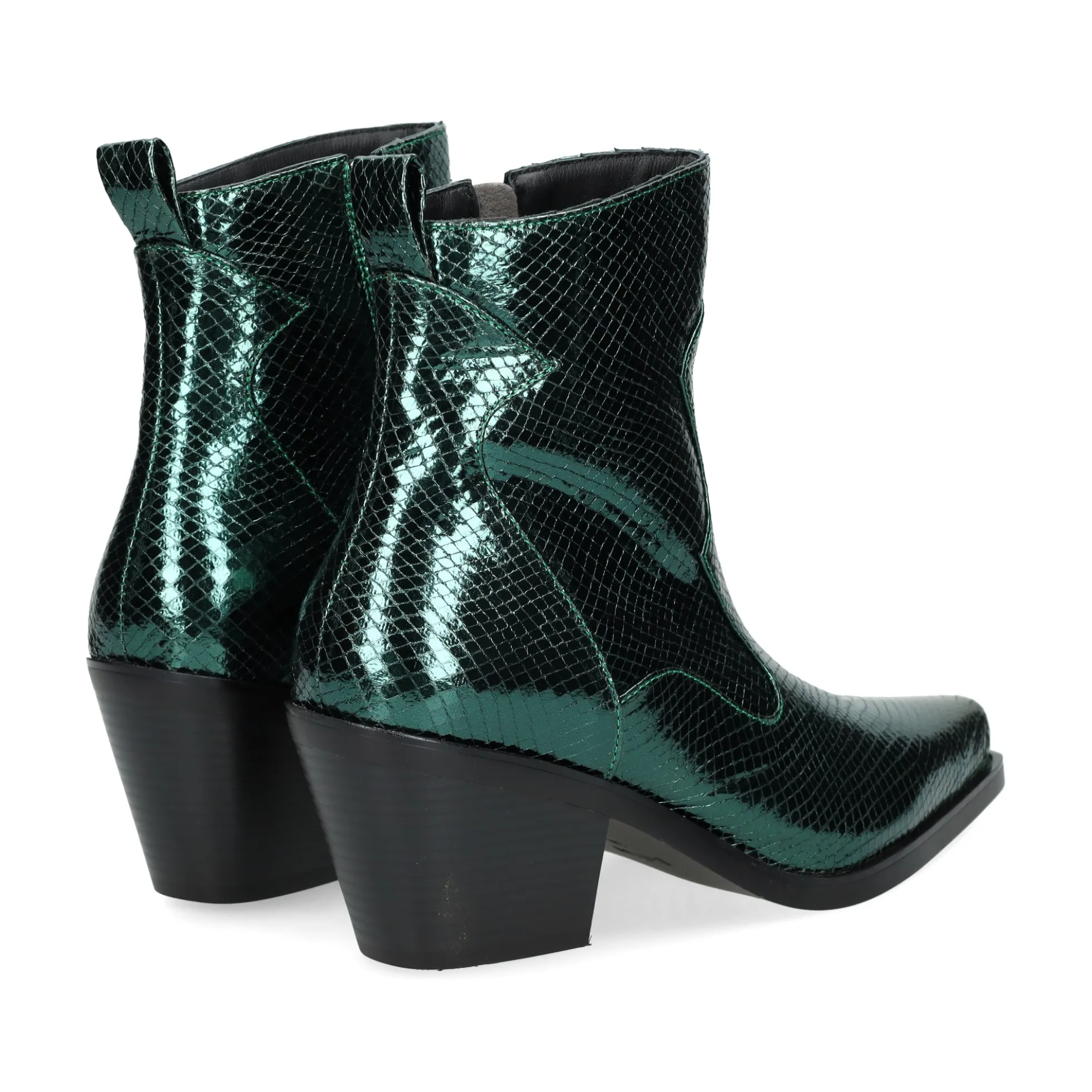 BEFREE Botines con tacón de Mujer SANSE-2320 VERDE