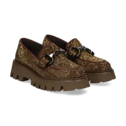 BEFREE Mocasines de Mujer PAULA-307 BRONCE