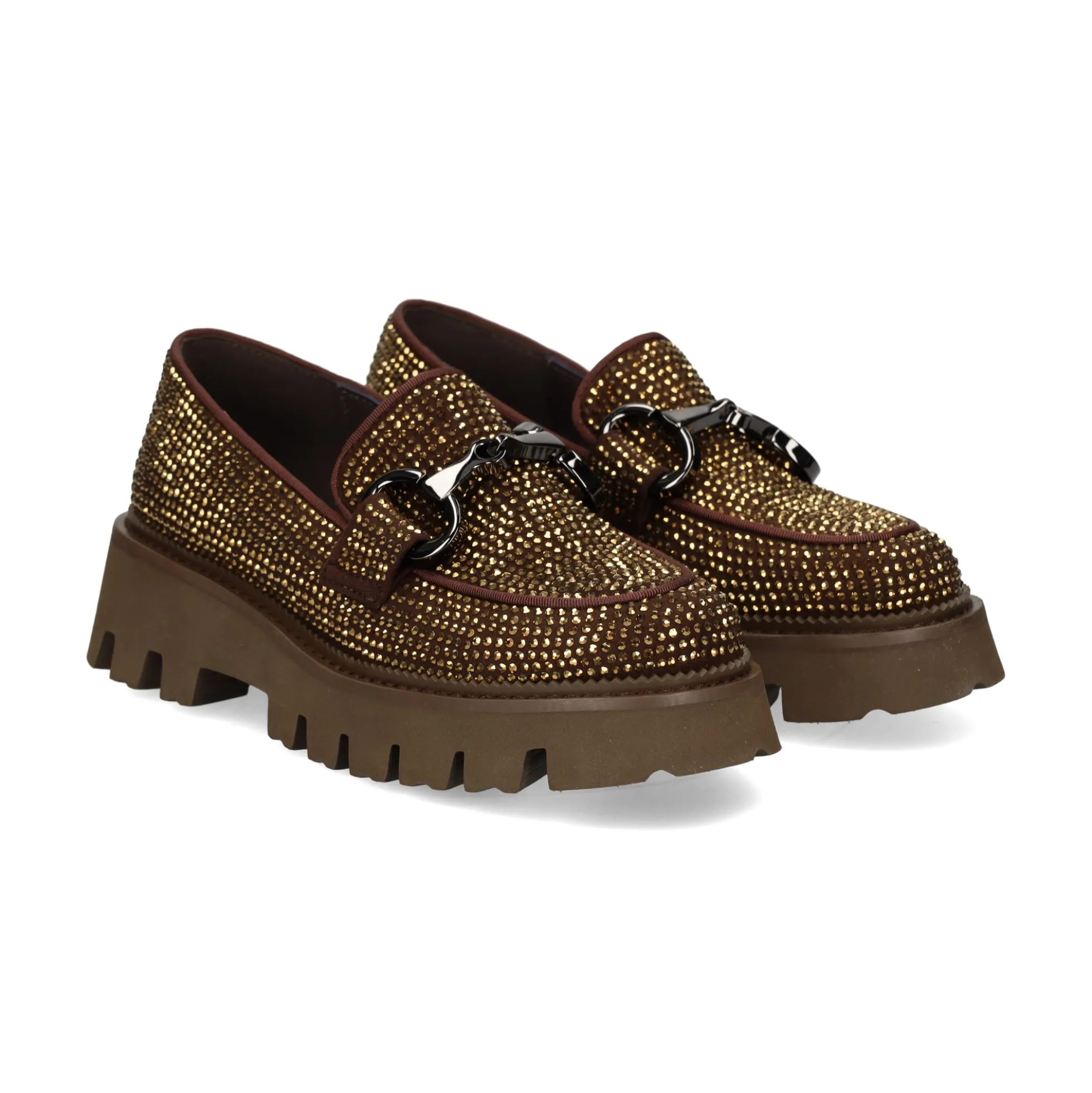 BEFREE Mocasines de Mujer PAULA-307 BRONCE