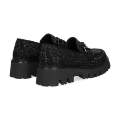 BEFREE Mocasines de Mujer PAULA-307 NEGRO