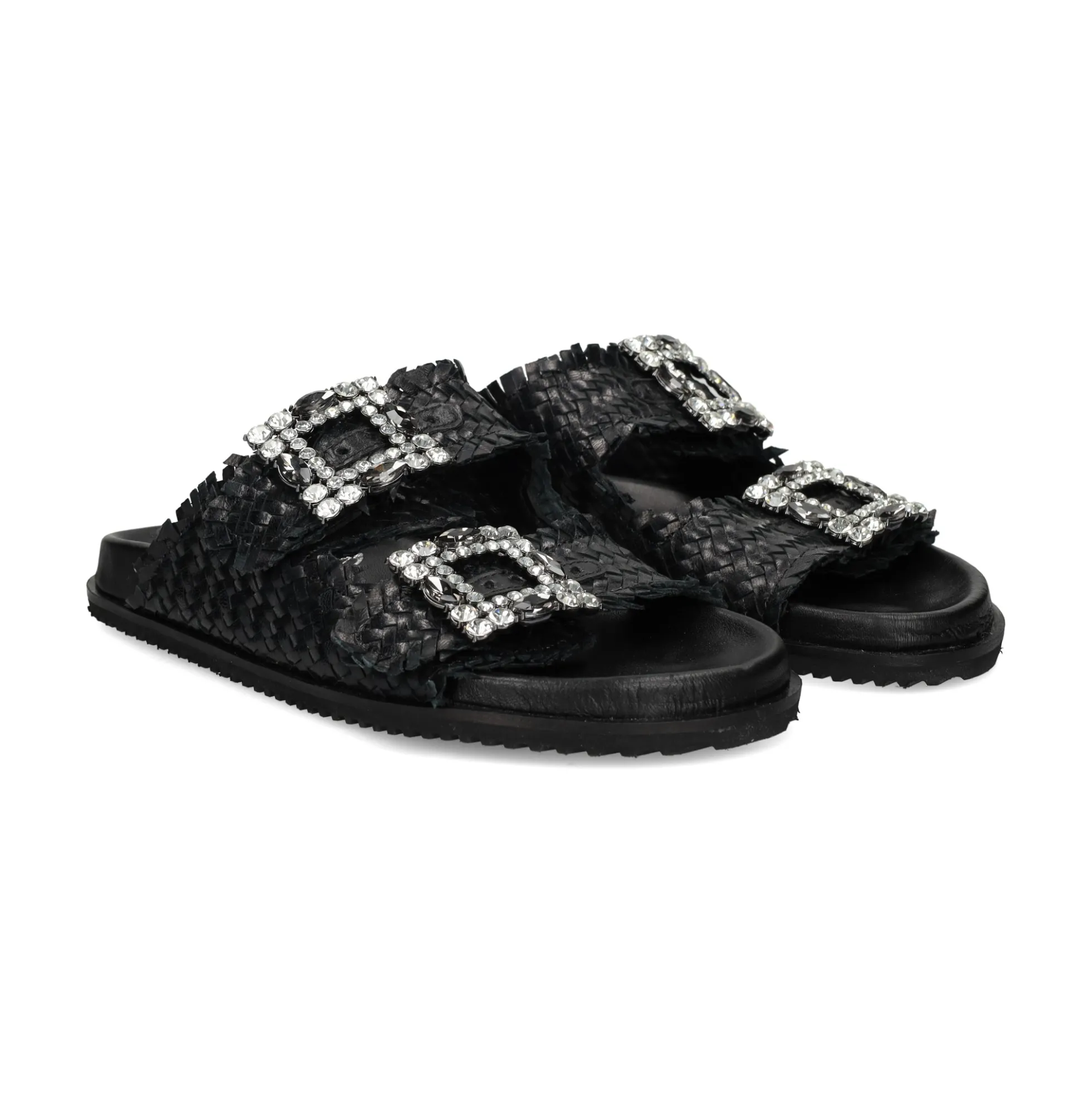 BEFREE Sandalias planas de Mujer VICKY-271 NEGRO